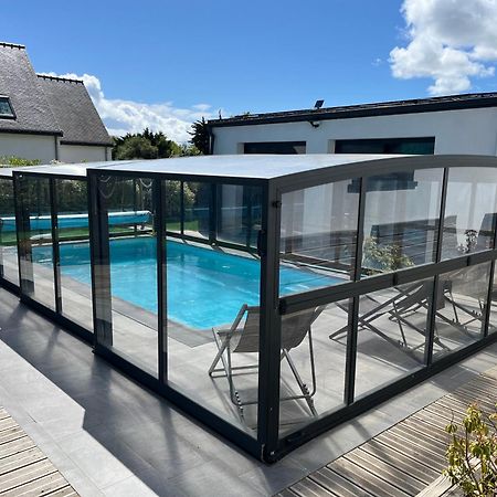 Maison 10 Pers En Bord De Mer Avec Piscine Chauffee Toute L'Annee, Spa Et Hamman Surzur Exterior photo